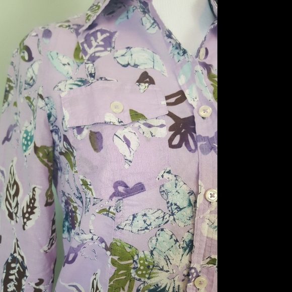 VanHeusen floral button down shirt - Picture 4 of 8